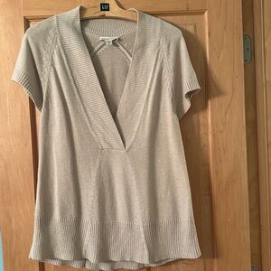 Coldwater Creek short sleeve sweater- size M